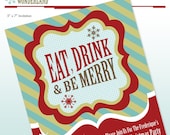 Christmas Holiday Party Invitation - DIY Printable - Print it Yourself Il_170x135