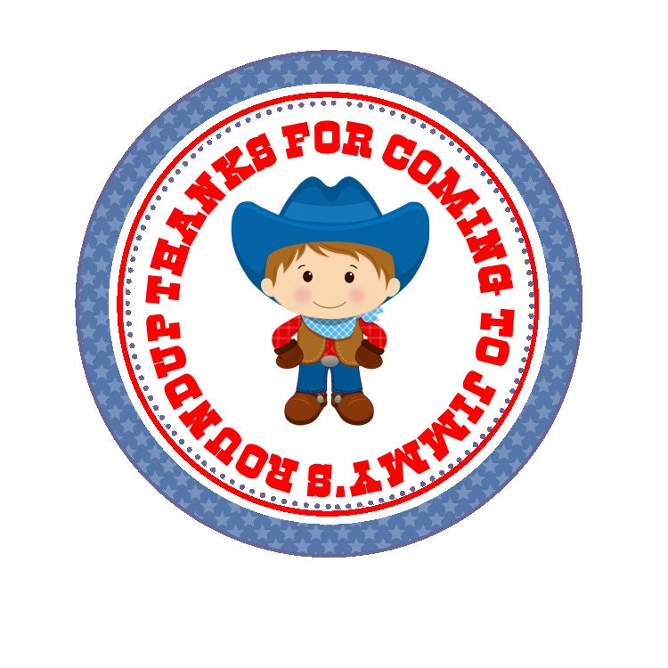 Cowboy Red Stickers/Tags Il_170x135