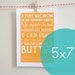 5x7 Kitchen Art Print of Baked Mac & Cheese Recipe with Handlettering