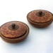 Vintage wooden boxes for jewelry in folk style 70s