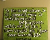 Painted Canvas - Watch out for life
