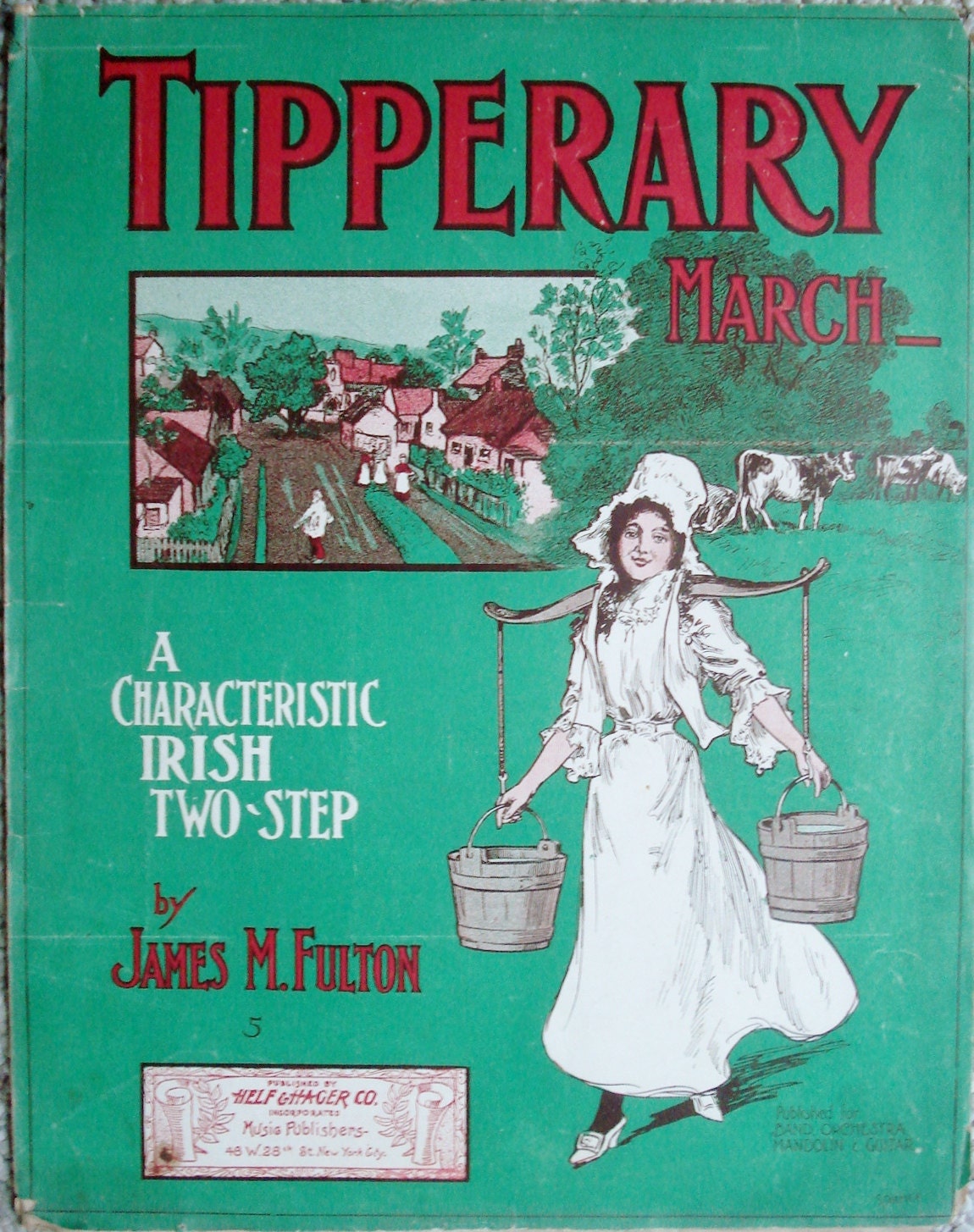 Antique Sheet Music Tipperary Irish Two Step 1906