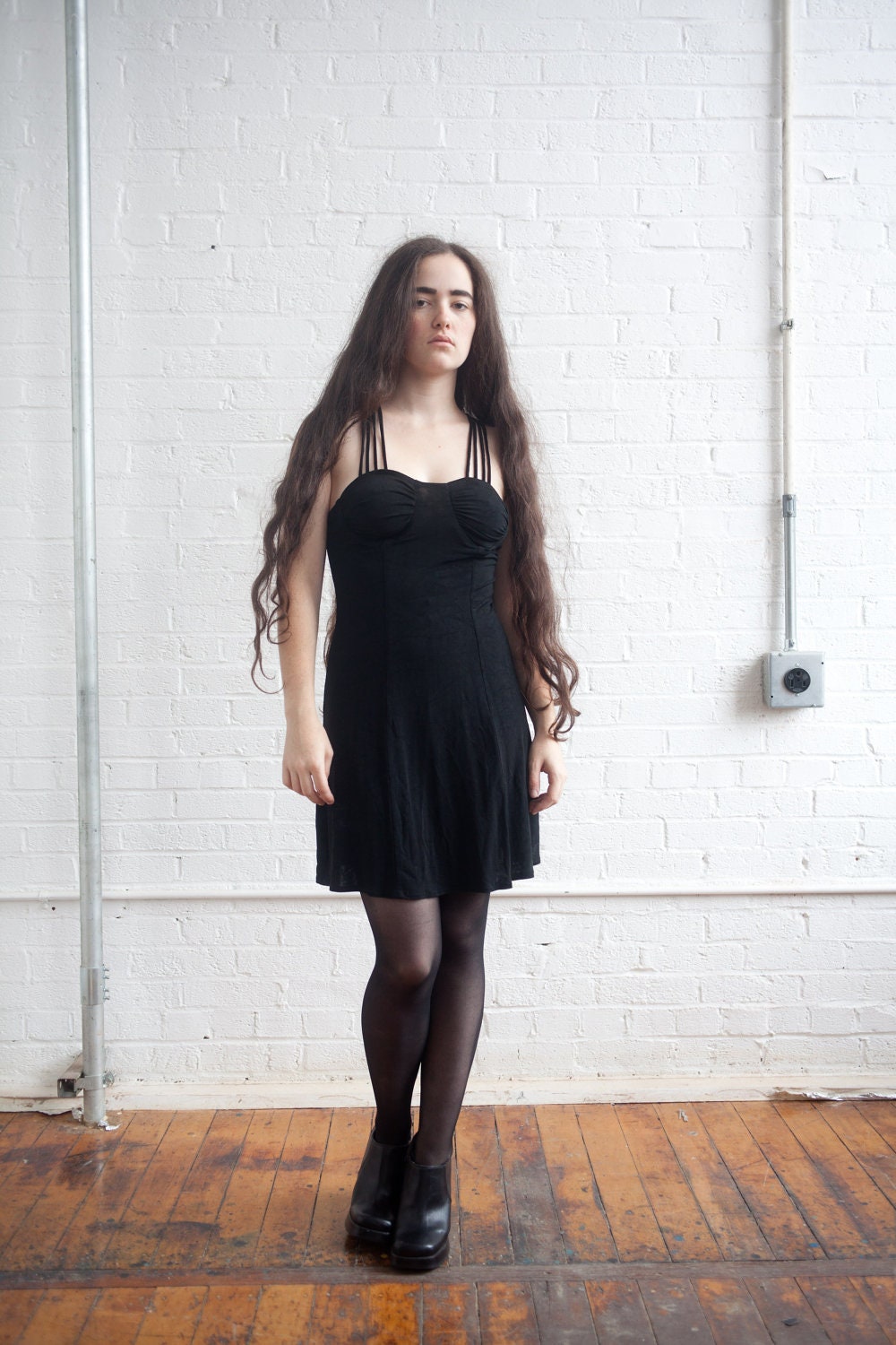 80s little black dress small