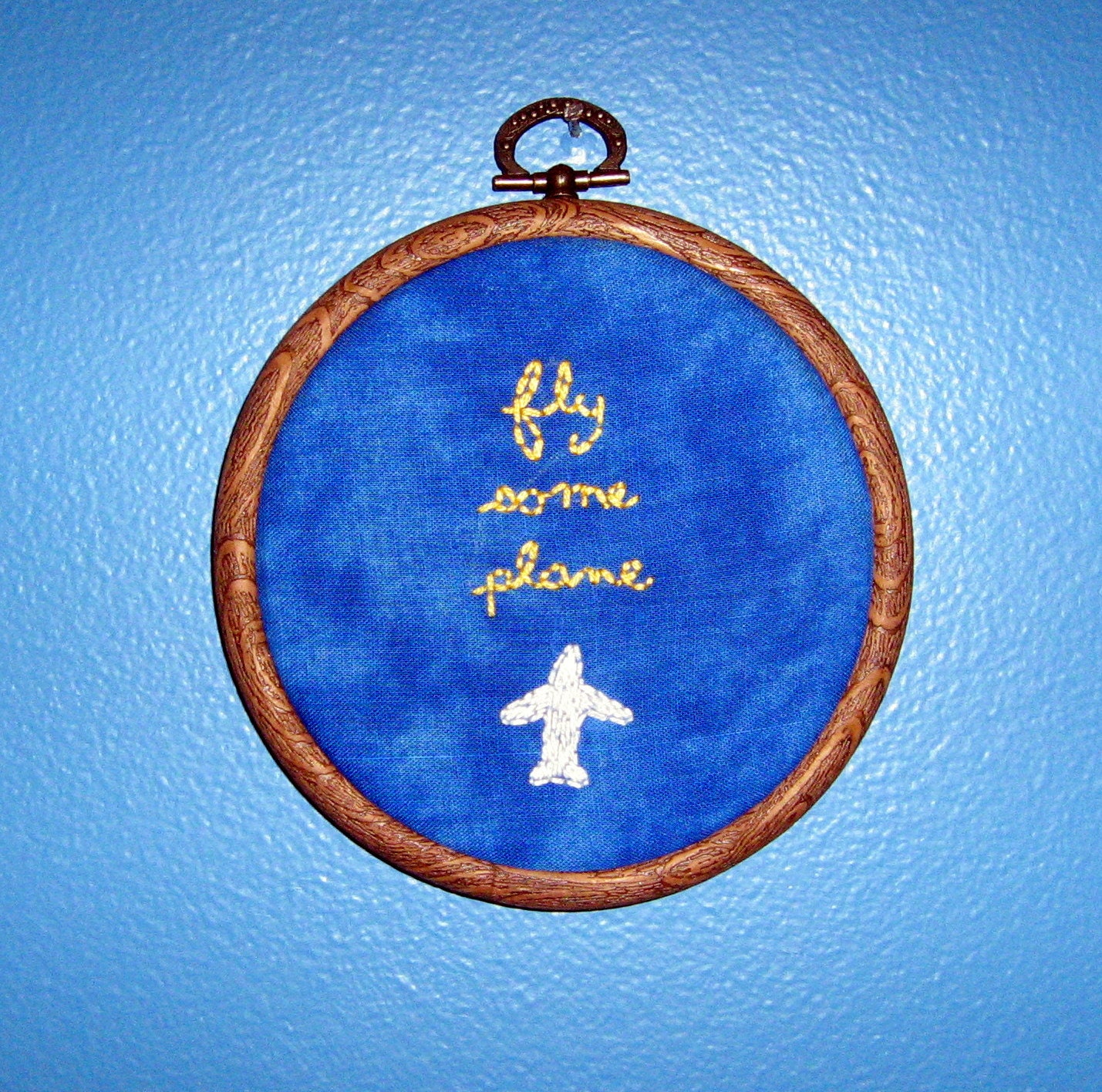 Cabin Pressure - Fly Some Plane embroidery
