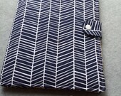 iPad cover, iPad2 Cover, or Ipad 3,  Ipad case - Book style- Joel Dewberry, Modern Meadow, Herringbone in Lake- Made to order