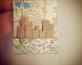 50 Personalized Map Wedding Favors