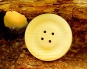 Large Wood Button 4" - Big Wooden Button - 4 Inch Raised Center Huge Wood Button