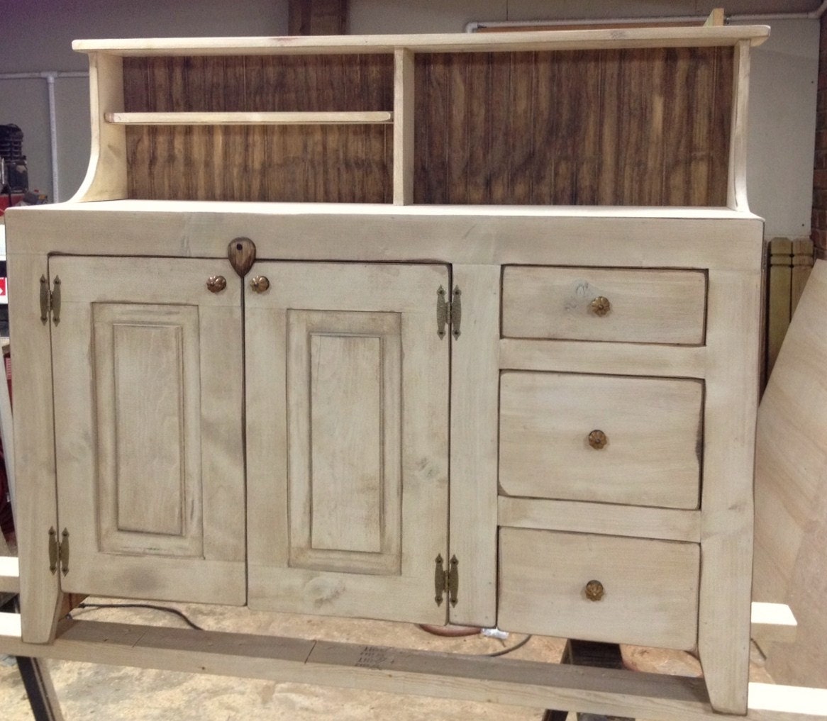 Christmas in July 10 Off Sideboard Buffet by RedBudPrimitives