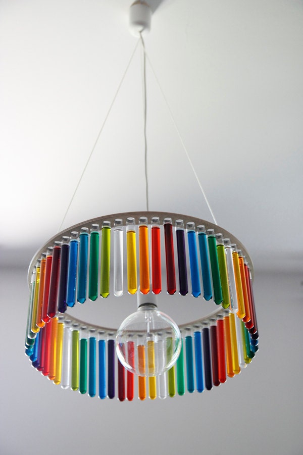 Maria S.C. single test tubes chandelier
