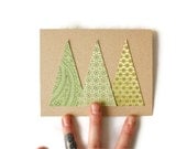 Modern Pines Christmas Card Customizable