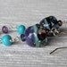 Plum Passion Earrings with Semiprecious Gems