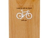 bicycle love card, i want to ride my bicycle with you