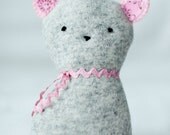 Stuffed animal toy - cute pink cat, perfect gift for children