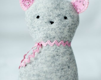 pink cat teddy bear