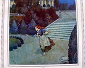 Cinderella at midnight Edmund DULAC PRE-RAPHAELITE Double Sided Color Print