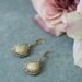 Elegant  tear drop wire wrap earrings