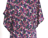 KAFTAN Maxi Dress - Spa Robe, Gift, Long Dress, Night gown. Floral Dress Cotton/ Gown