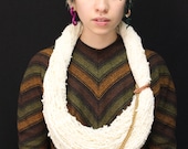 ONE OF A KIND Spun Wool and Chainmaille neckpiece