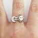 Sun and Moon Stacking Ring, Set of Two Sterling Silver Rings, Gift for Her, Casted Sun and Moon