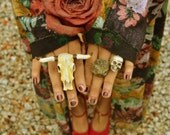 The Tribe of High Class Gypsy Unisex Bull Skull Rings