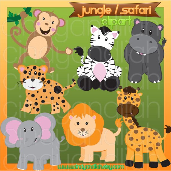 Jungle / Safari Clipart Il_570xn
