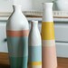 Set of 3 Painted Ceramic Vases Home Decor