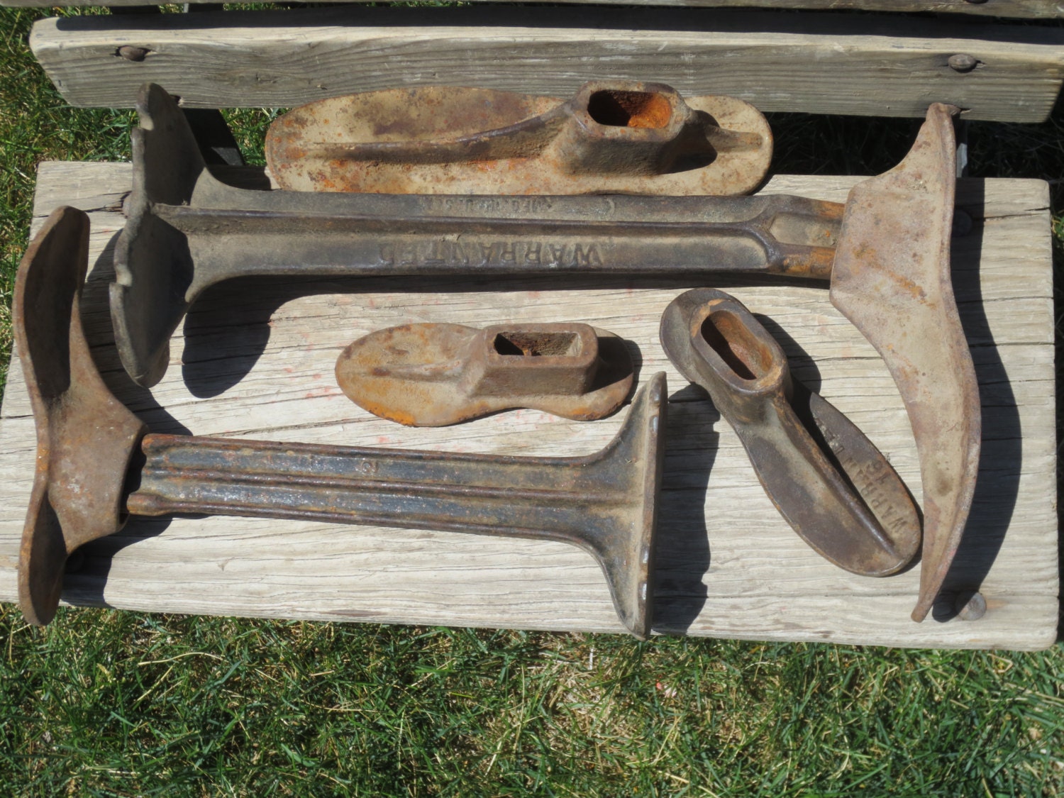 Primitive Antique Cast Iron Cobbler Tools. by InTheBluffs on Etsy
