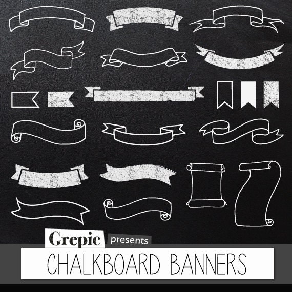 chalkboard banner clipart free - photo #10