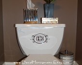 Fancy Oval Monogram Personalized Vinyl Decal
