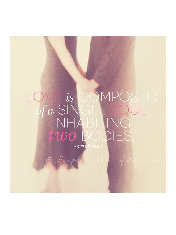 love photography, romantic, typography, photo with text, love quote, Aristotle, dreamy, brown, pink, wedding gift, newlyweds, Valentines
