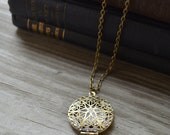 Locket Necklace -  Antique Bronze - Gifts Under 25 - Gift for Her - Women - Teens - Under 20