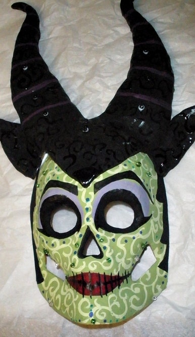 Maleficent Halloween Day of the Dead Mask Disney Sleeping Beauty