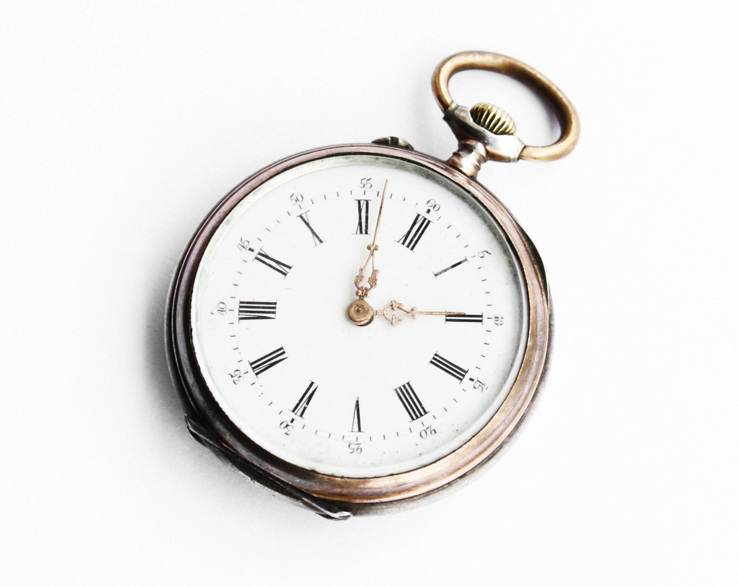 Antique Swiss silver pocket watch