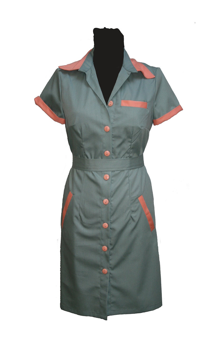 Retro diner waitress uniform