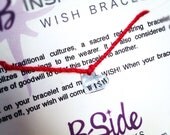 WISH Bracelet by bsidemetalworks - heart shaped charm - hand stamped gift