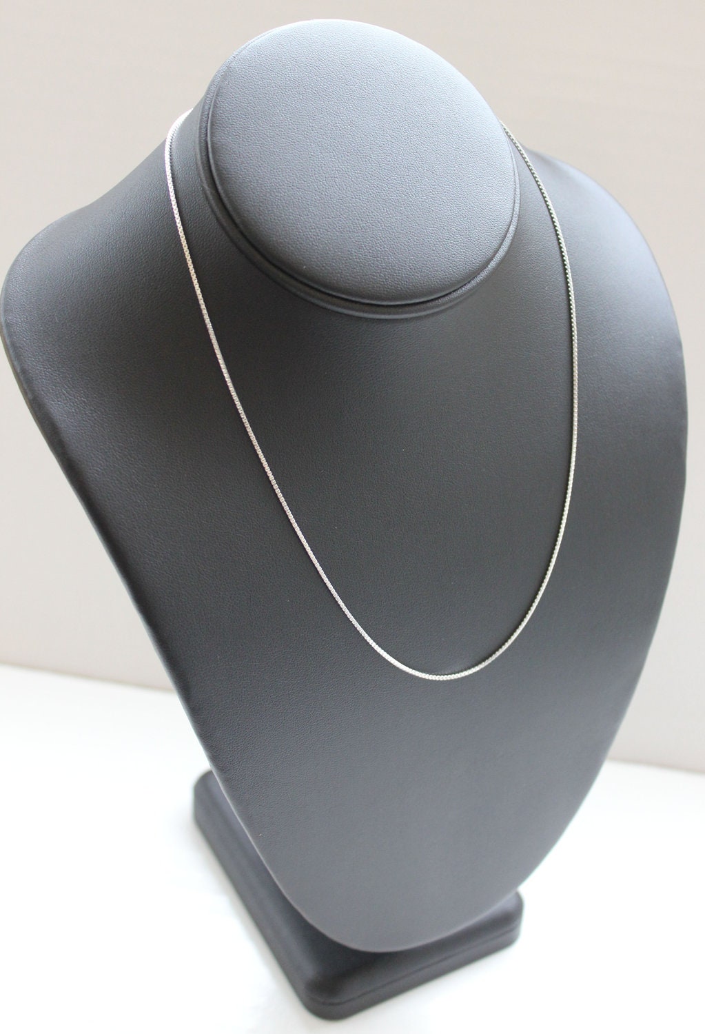 STERLING SILVER 20 inch Nickel Free 1mm BOX Chain Necklace