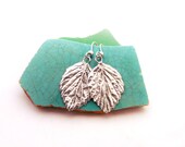 Silver Leaf Earrings (Pure Silver Earrings)