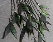 Magpie Feather Necklace, feather jewellery, magpie tail feathers, unique jewellery for her