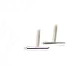 Simple Line sterling silver studs- 5/16 inch