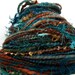 HandSpun Art Yarn merino wool Southwest Pine 74 yards