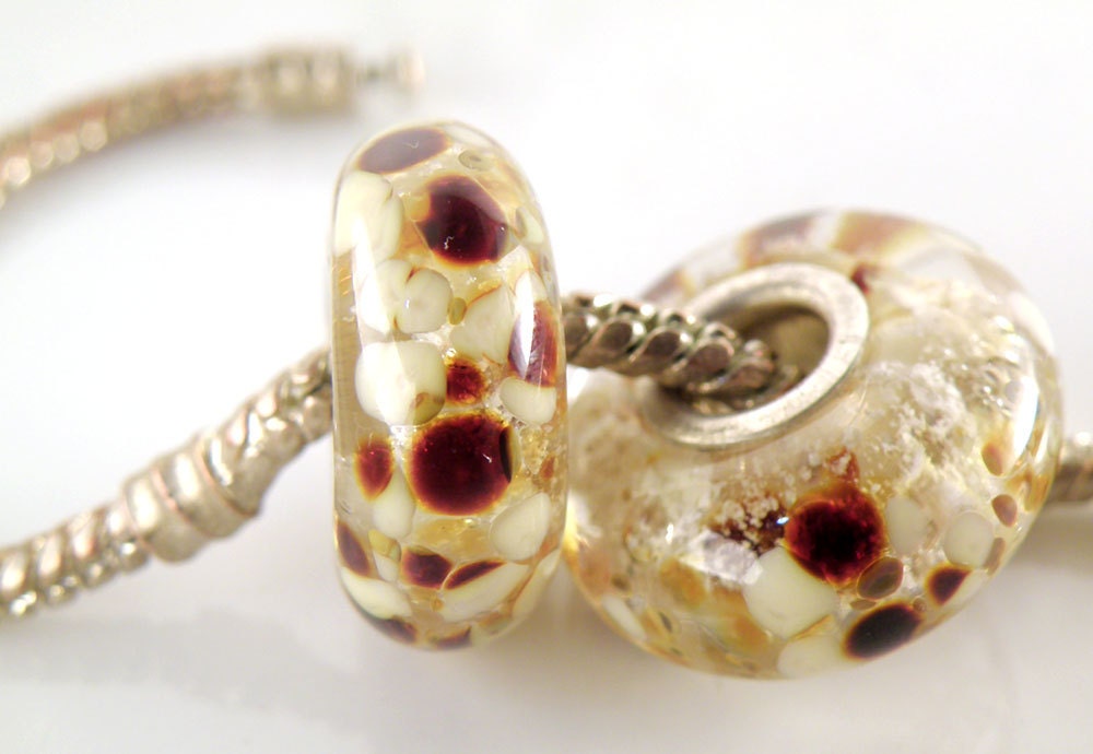 Cremains Loving Memorial Bead - Custom Handmade Lampwork Glass Charm Bracelet Bead - You Pick the Colours - SRA