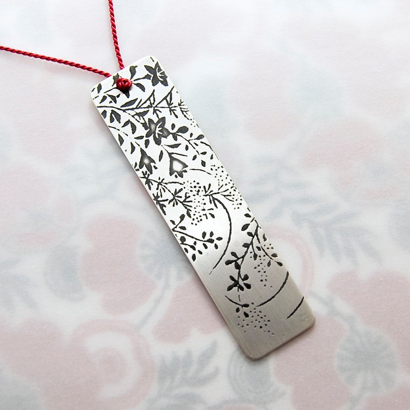 Items similar to Japanese etch pendant on silk on Etsy