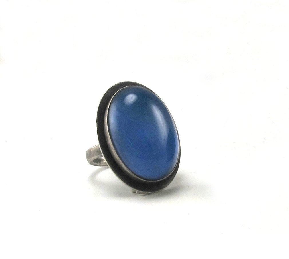 Sterling Silver Mood Ring - Oval