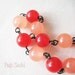 Heart Key and Sweets - Candy Jade Bead Bracelet