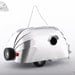 Vintage Aluminum Airstream Birdhouse Trailer