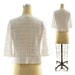 70s Crochet Cardigan / Blouse