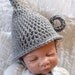 crochet newborn tin man hat photography prop wizard of oz