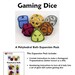 Gaming Dice - six geometric PDF CROCHET PATTERNS