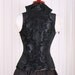 Waist 41-44 Black Medallion Chenille Vixen