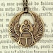Egyptian Scarab Necklace in Brass